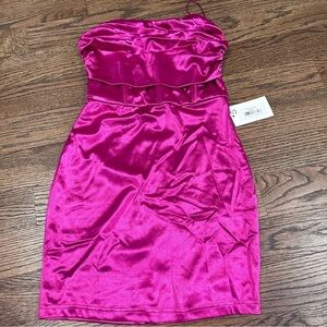 Barbie Pink Corset Strapless Dress NWT